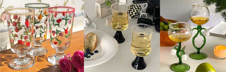 꽃무늬-패턴-손잡이-잎사귀모양