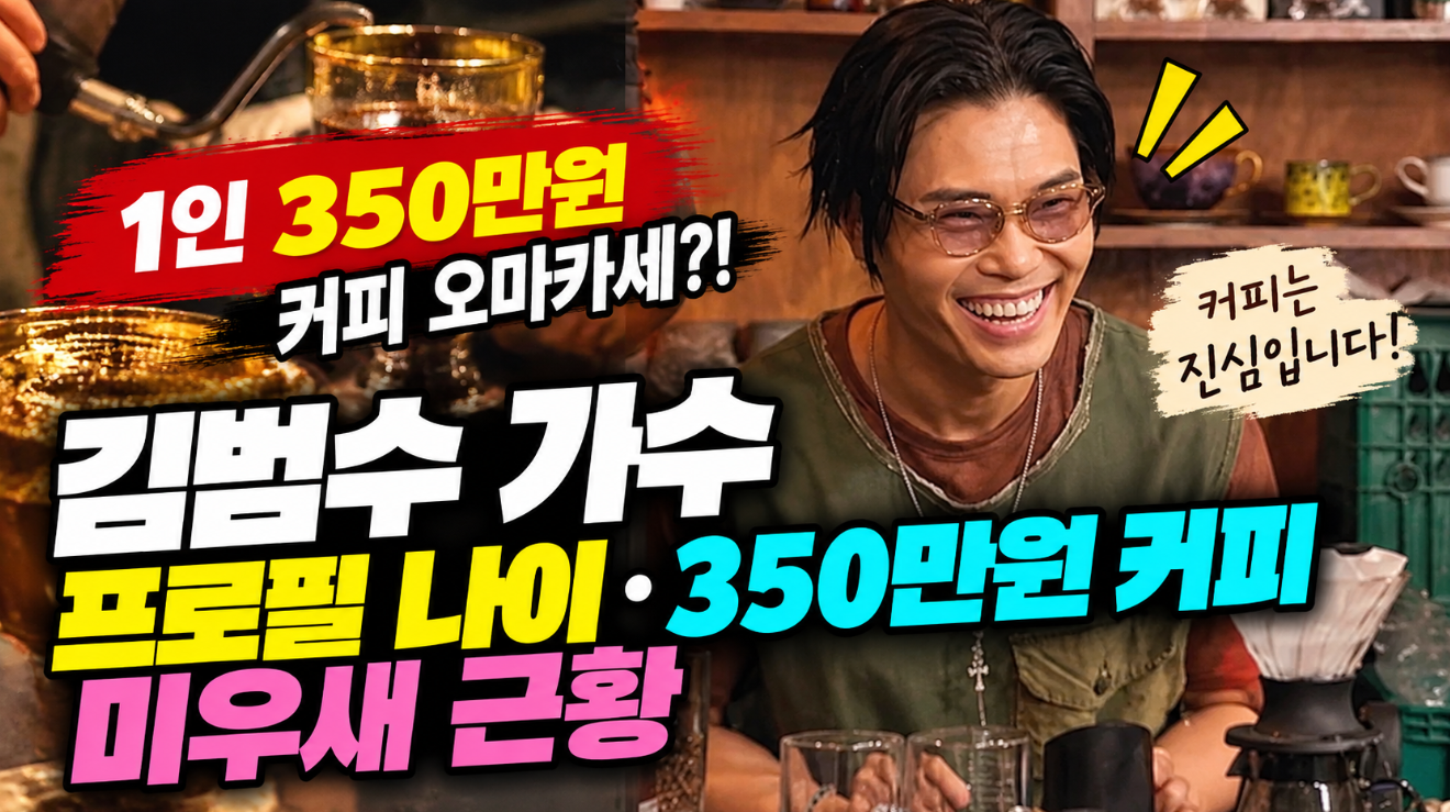 김범수 가수｜나이 프로필&middot;350만원 커피&middot;미우새 근황