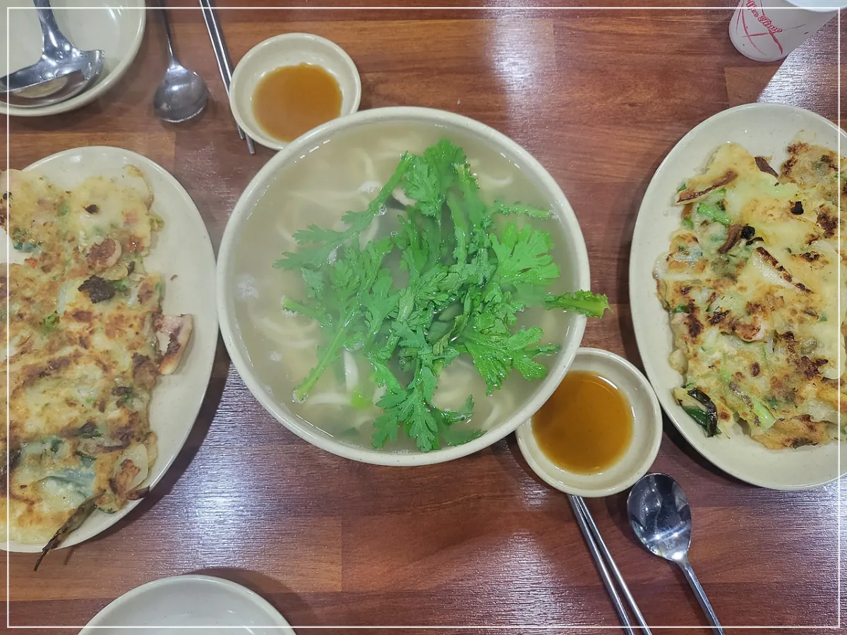 오씨칼국수-칼국수-파전
