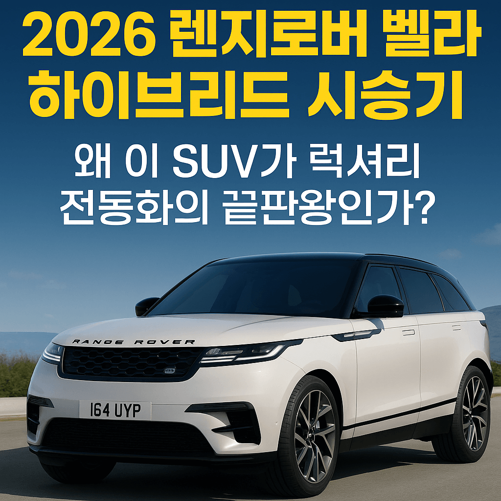 2026년 렌지로버 벨라 하이브리드, 럭셔리와 효율의 완벽한 조화! 지금 만나보세요!