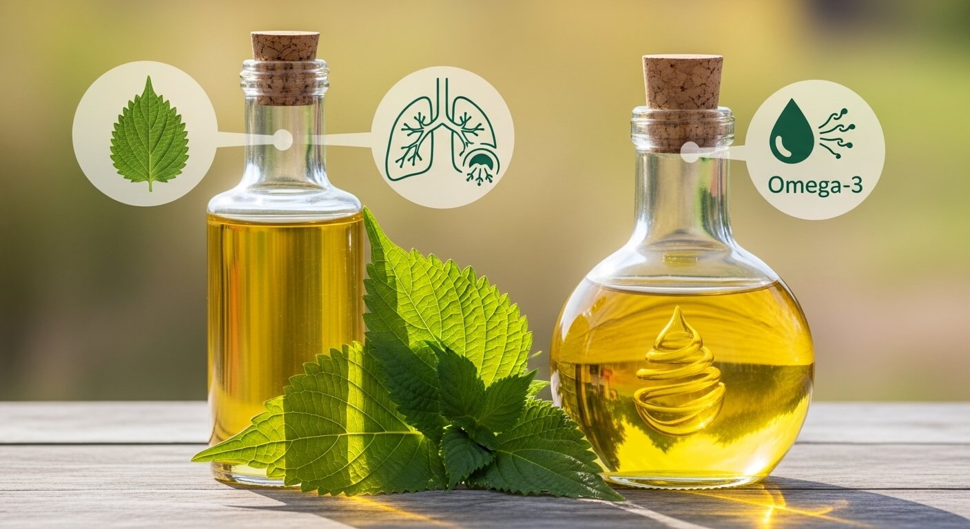 들기름 – 감기 예방과 오메가-3 공급원