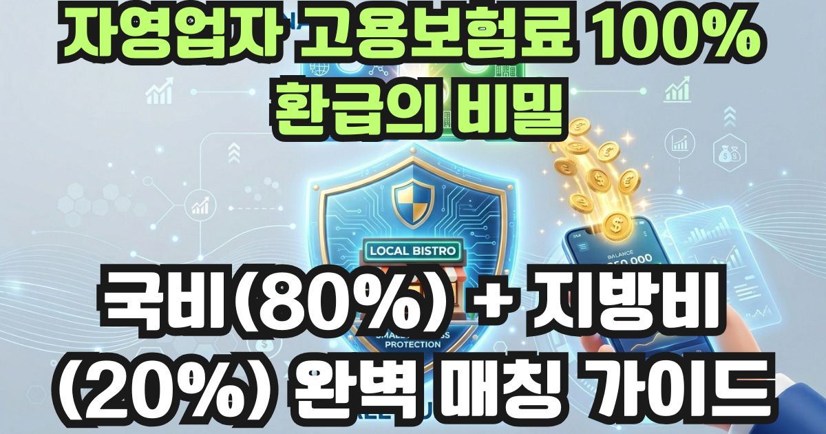 소상공인시장진흥공단 국비 및 지자체 도비 결합을 통한 1인 자영업자 고용보험료 환급 시스템