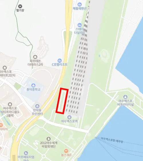 여수엑스포역-주차장