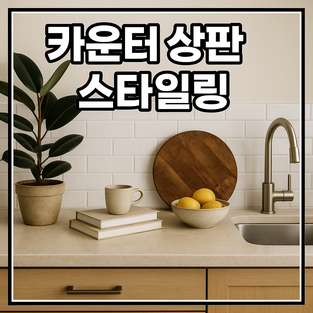 카운터 상판 스타일링