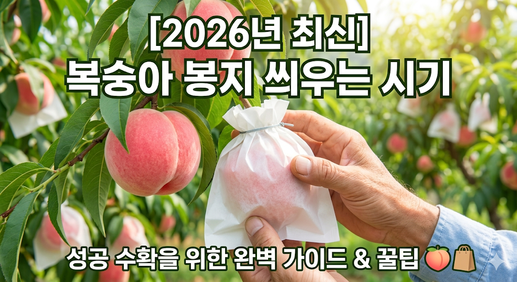 복숭아 봉지 씌우는 시기
