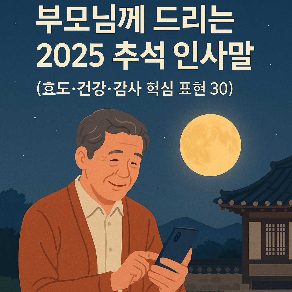 2025 추석 인사말