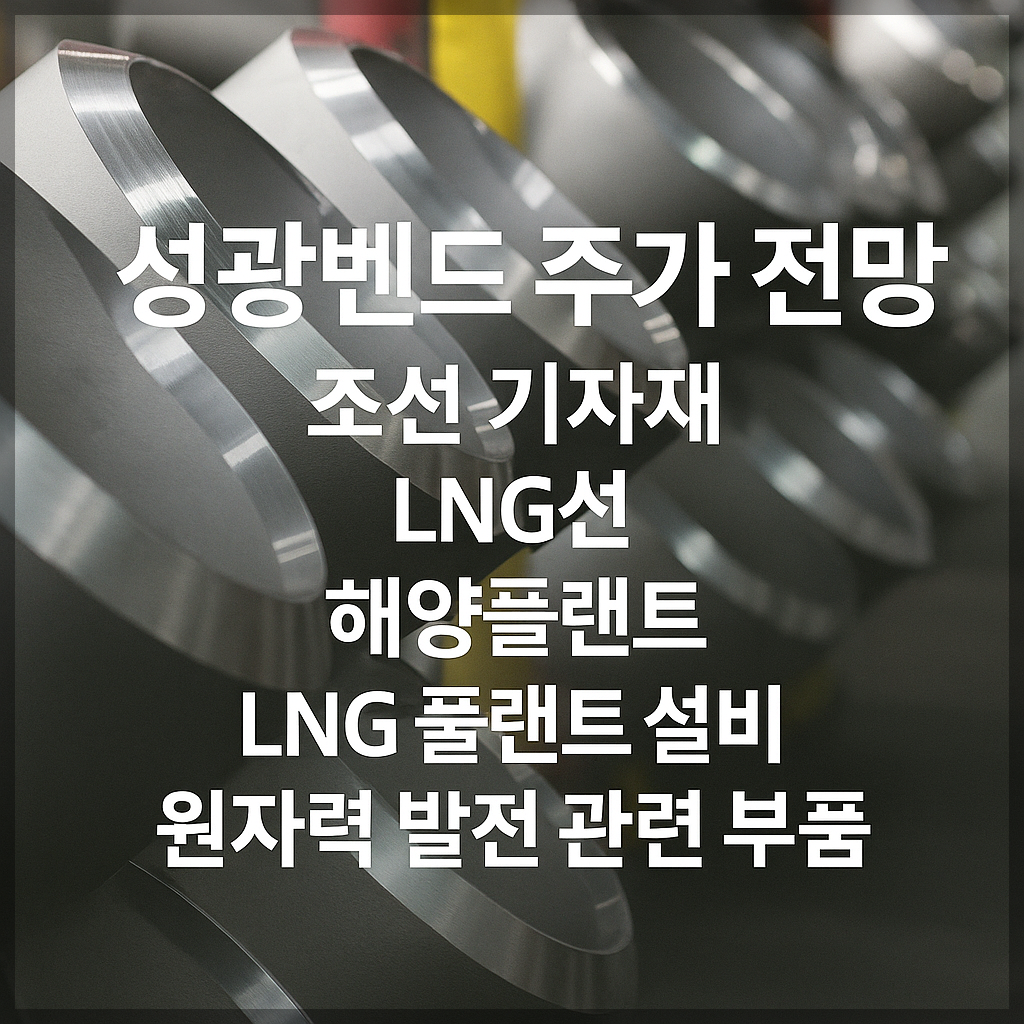 성광벤드 주가 전망 및 배당 분석 | 조선 기자재 관련주