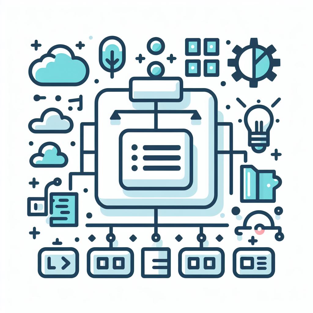 가운데 서류를 중심한 여러 도구들