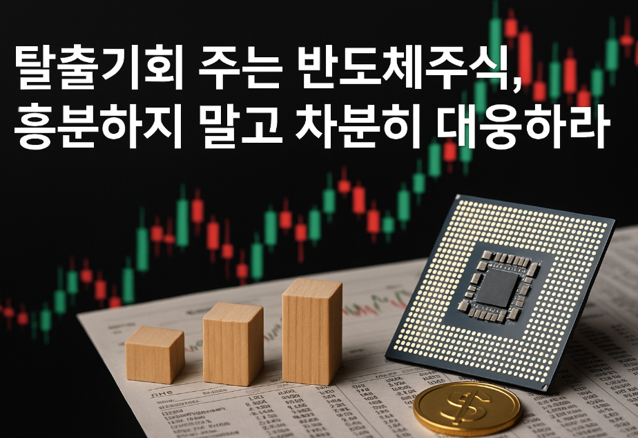 탈출기회 주는 반도체주식, 흥분하지 말고 차분히 대응하라!