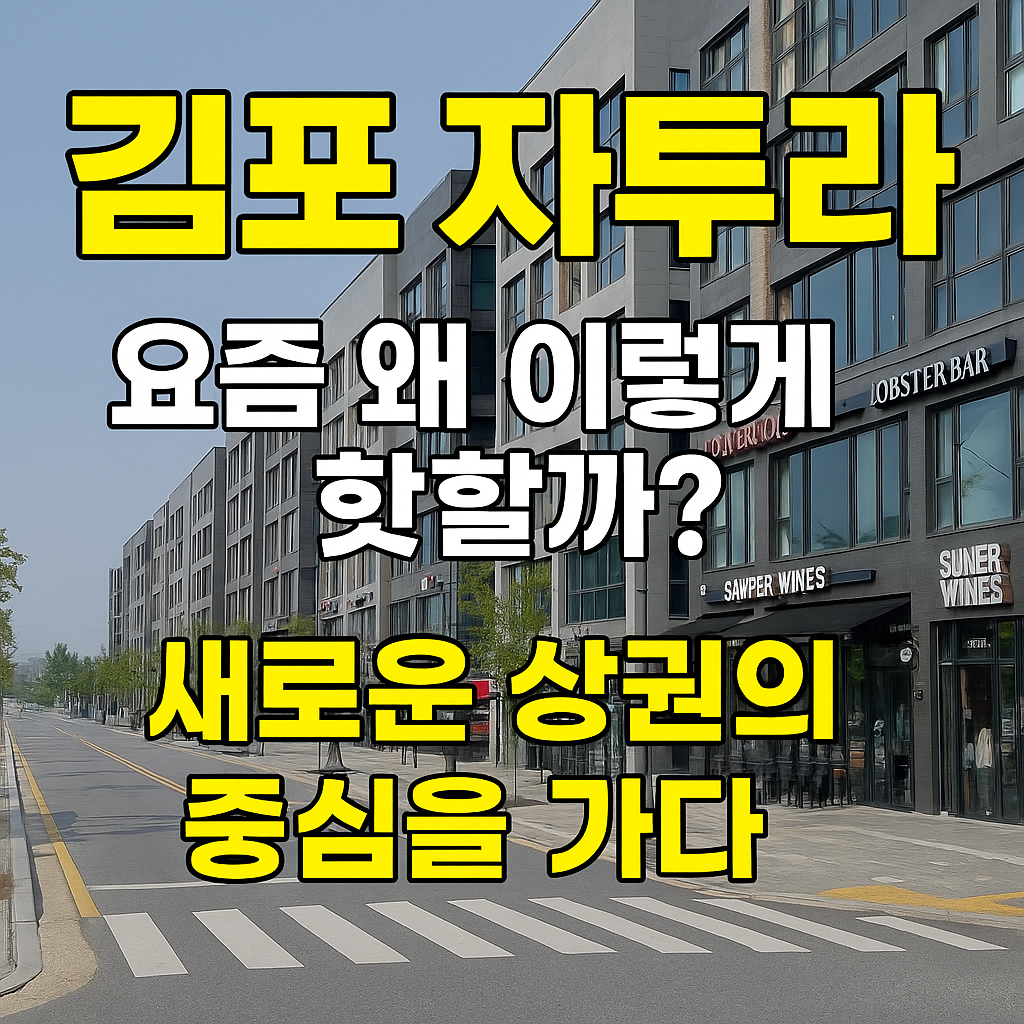 김포 자투라, 요즘 왜 이렇게 핫할까? 새로운 상권의 중심을 가다