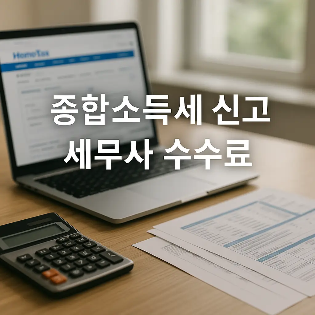 종합소득세 신고 세무사 수수료 (비용)
