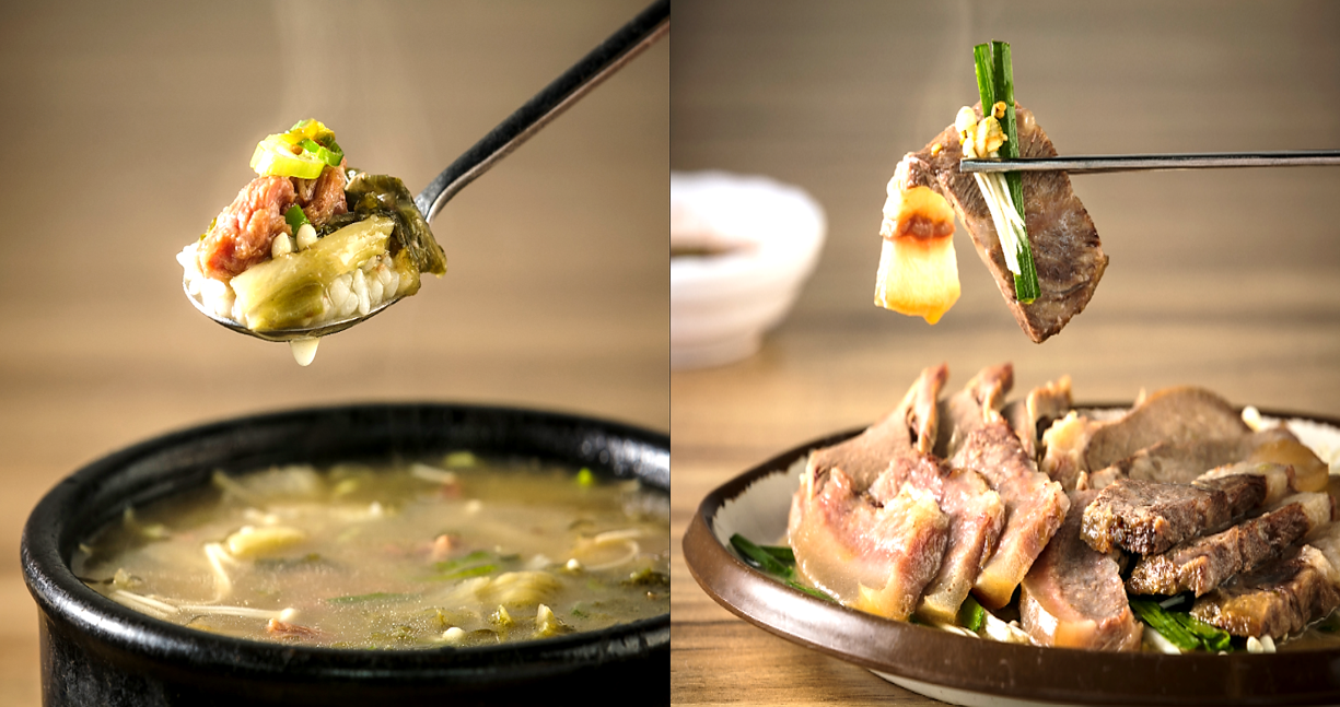 수원 유치회관의 해장국과 수육