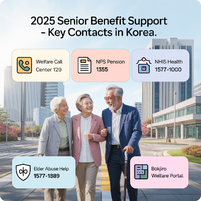 65세 이상 노인(고령자) 혜택 지원금 이미지