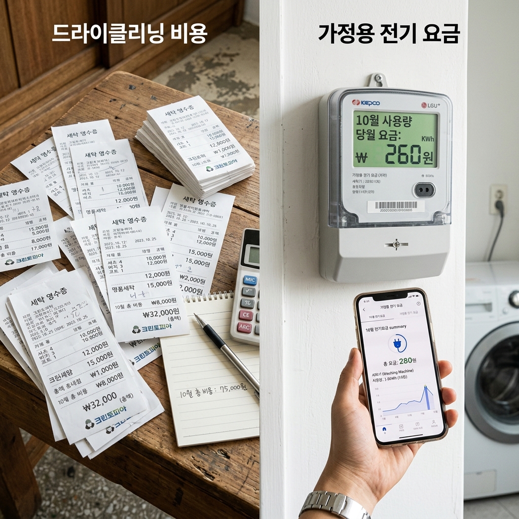 미니 의류관리기 드라이클리닝 비용 비교 관리비