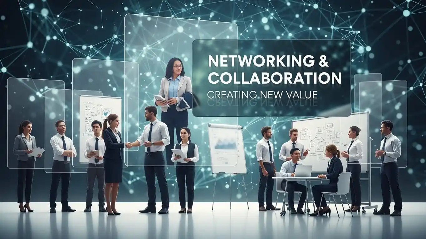 <img src="networking_collaboration_creating_new_value.webp" alt="네트워킹과 협업 전략으로 인맥을 신뢰 자산으로 바꾸며 유기적 연결을 통해 지속 가능한 경쟁력을 확보하는 과정 이미지 입니다">