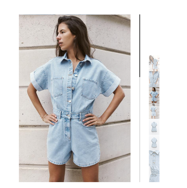 자라 2024 데님 점프수트