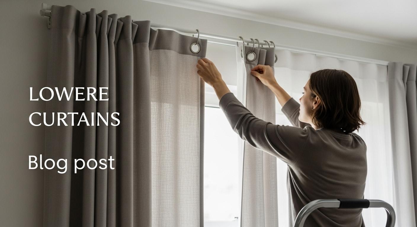 커튼 내리는 법