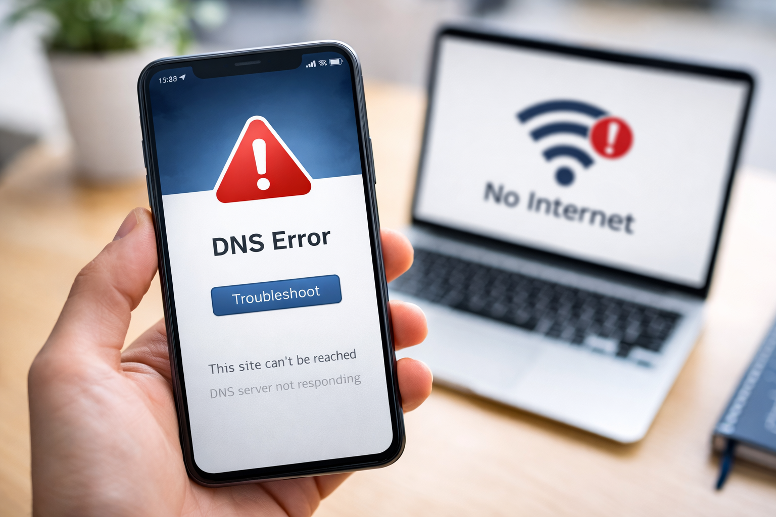 DNS 오류 관련사진