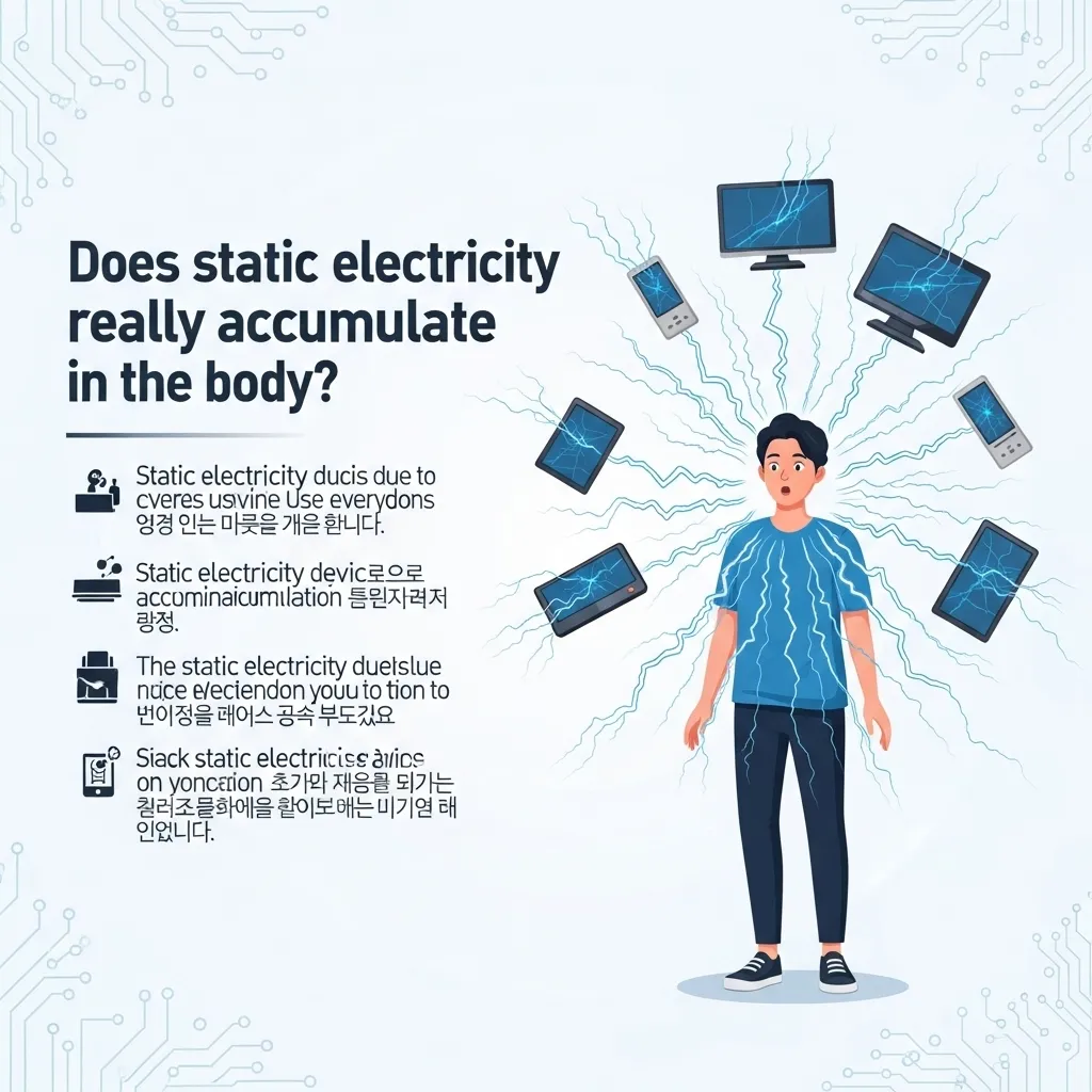 체내 정전기 정말 저장되고 쌓일까 생활 속 전자 기기