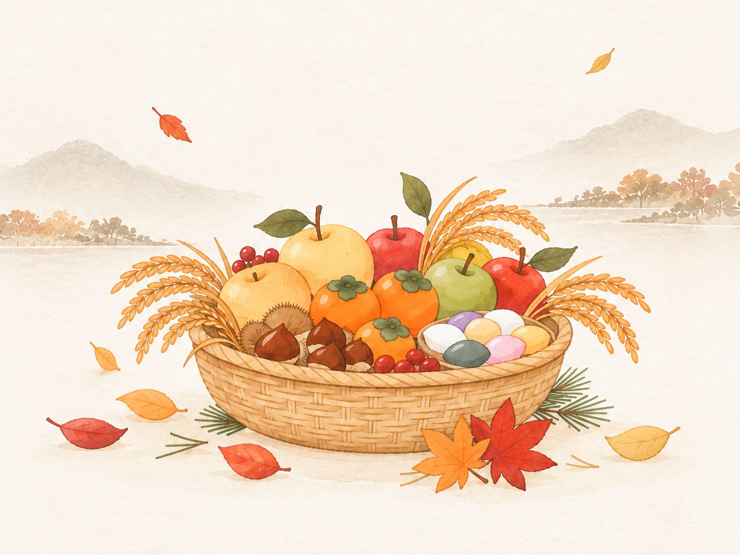 오늘 말씀카드 - 온갖 열매 땅에서 거두었으니, 하느님, 우리 하느님이 복을 내리셨네. (시편 67,7)
