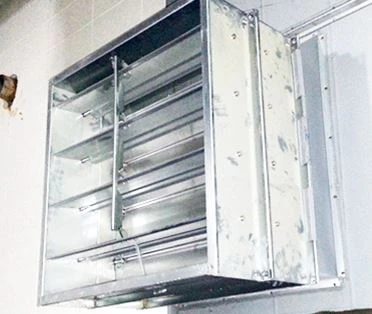 벽에서 이격 설치된 방화댐퍼