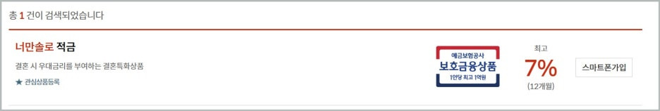 너만솔로 적금 부산은행 만기7% 이자 예비부부 입소문