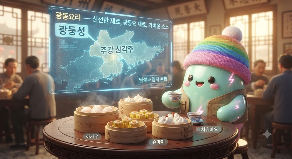 미국 차이나타운의 모든 음식은 어디서 시작되었을까요? 그 해답은 1세대 이민자들의 고향, 광둥(廣東)에 있습니다. 황제의 통제에서 벗어나 일찍이 외국 문물을 받아들인 개방적인 땅, 광둥의 독특한 해양 문화와 '재료 본연의 맛'을 살리는 요리 철학을 3D 쫀쿠와 함께 탐험해보세요. 차(茶)와 함께 대가족이 어우러지던 '얌차' 문화와 그 상징인 딤섬이 어떻게 미국으로 건너가 차이나타운 공동체의 뿌리가 되었는지 확인하세요! 🥡✨