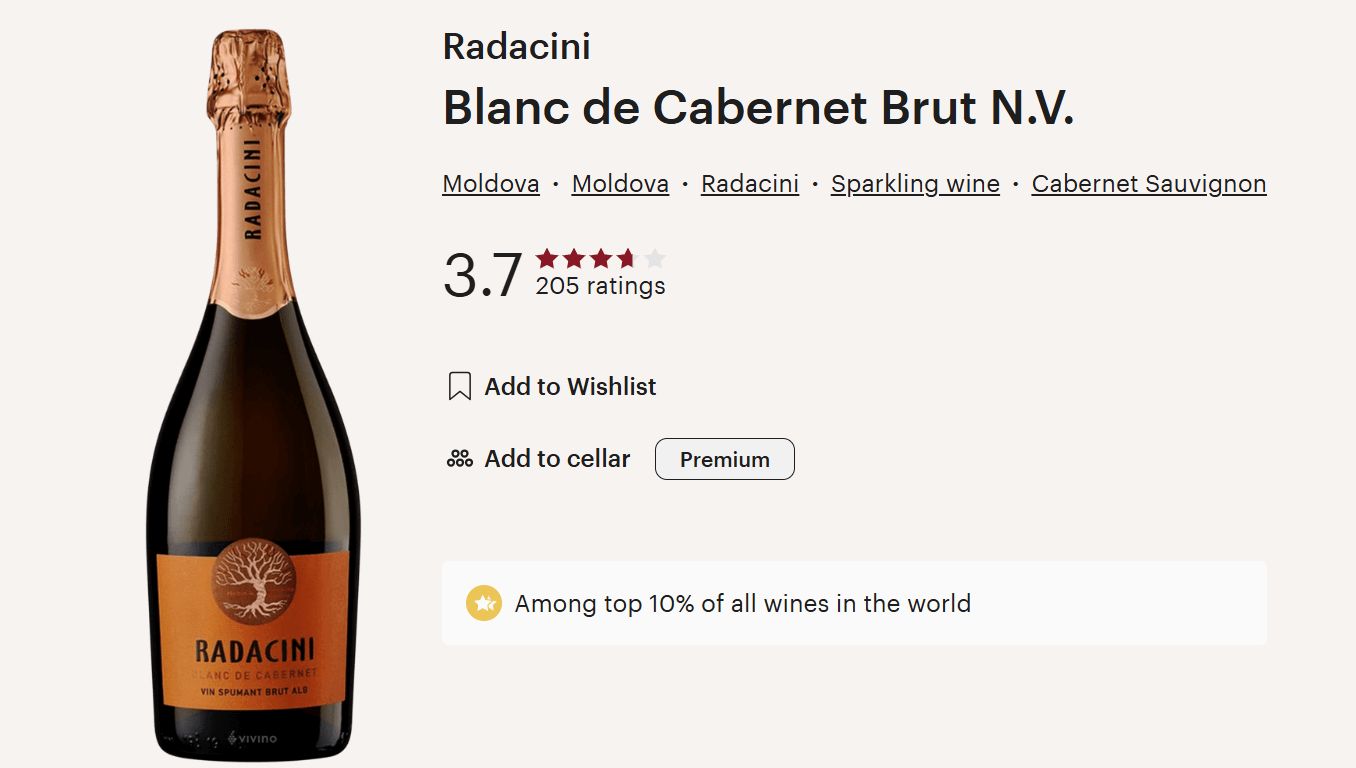 라다치니 블랑 드 까베르네 브뤼