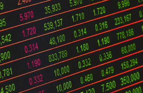 주식시세 전광판