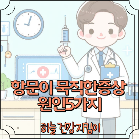 항문이 묵직한증상 원인5가지