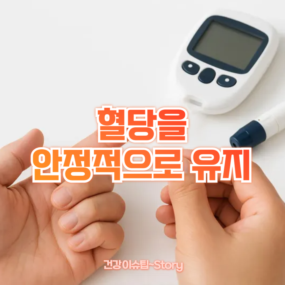 혈당을 안정적으로 유지