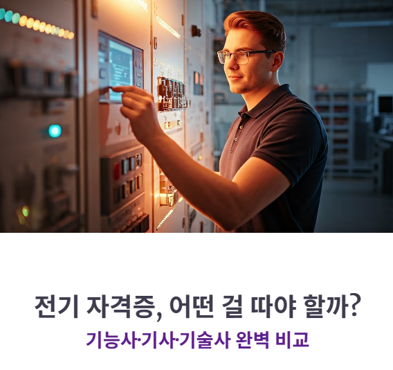 전기기능사 vs 전기기사 vs 전기기술사 차이와 취업 전망 총정리