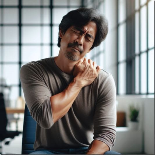 피곤하고 면역력이 떨어진 남성