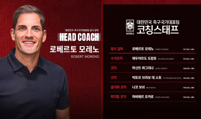 로베르트 모레노 감독 입국