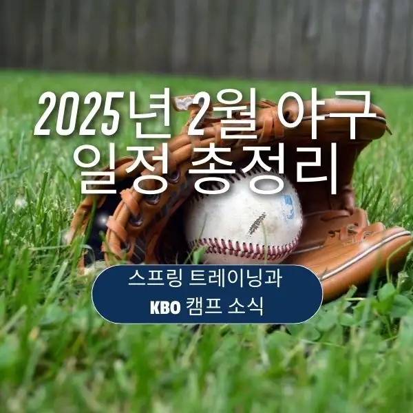 2025년 2월 야구 일정