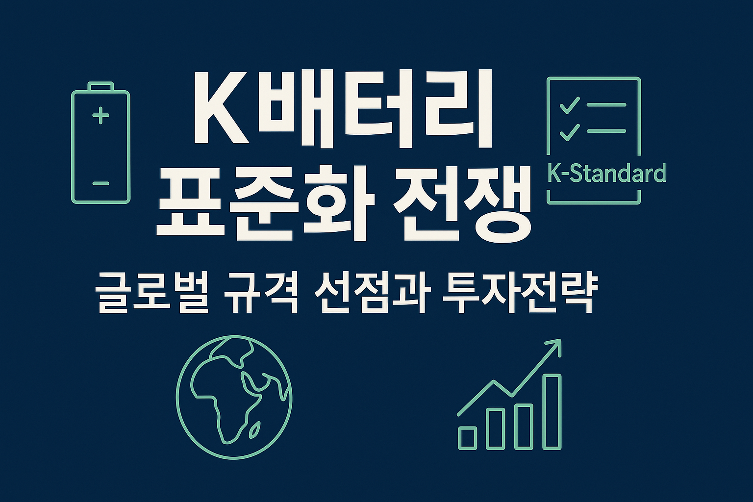 K배터리 표준화 전쟁