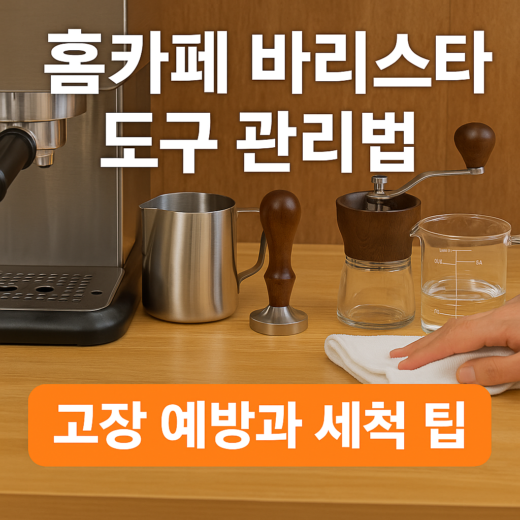 홈카페 바리스타 도구 관리법