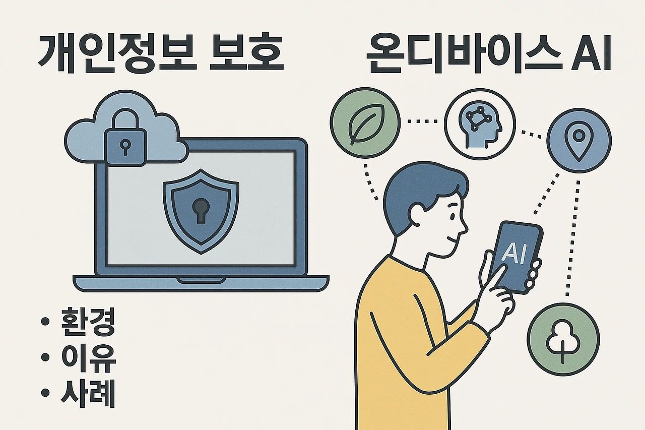 온디바이스 AI 및 개인정보보호 관련 이미지