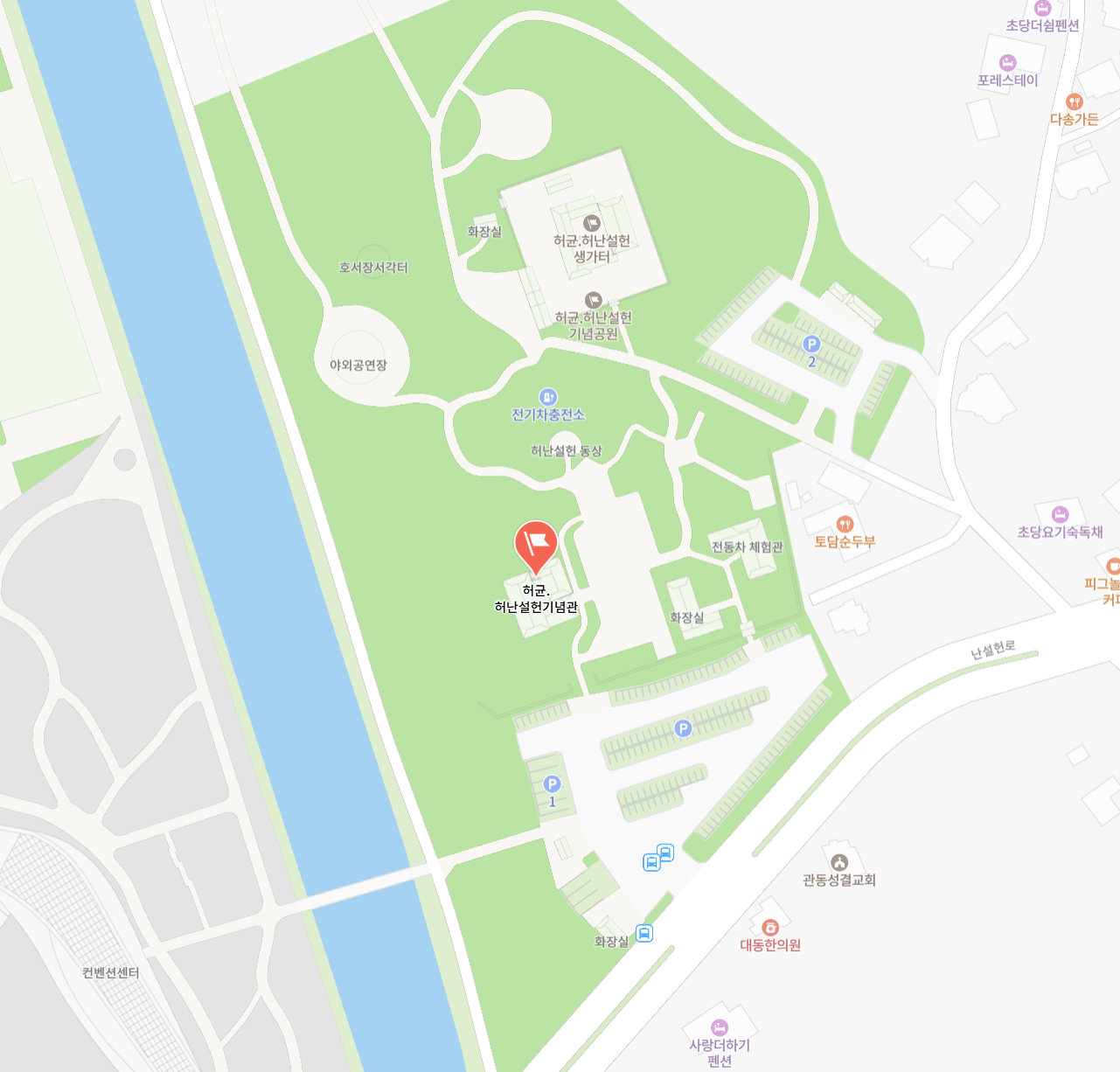 허난설헌 지도