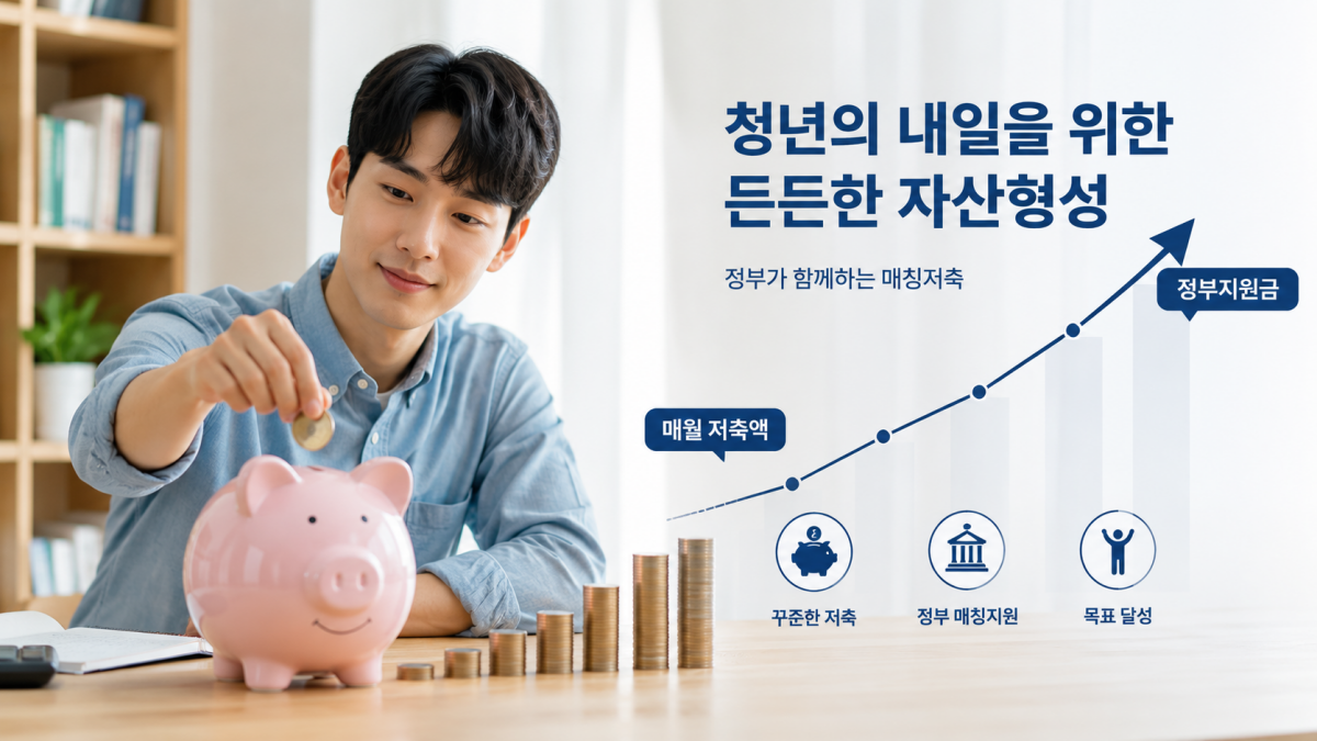 희망두배 청년통장 매칭저축 지원 구조 설명