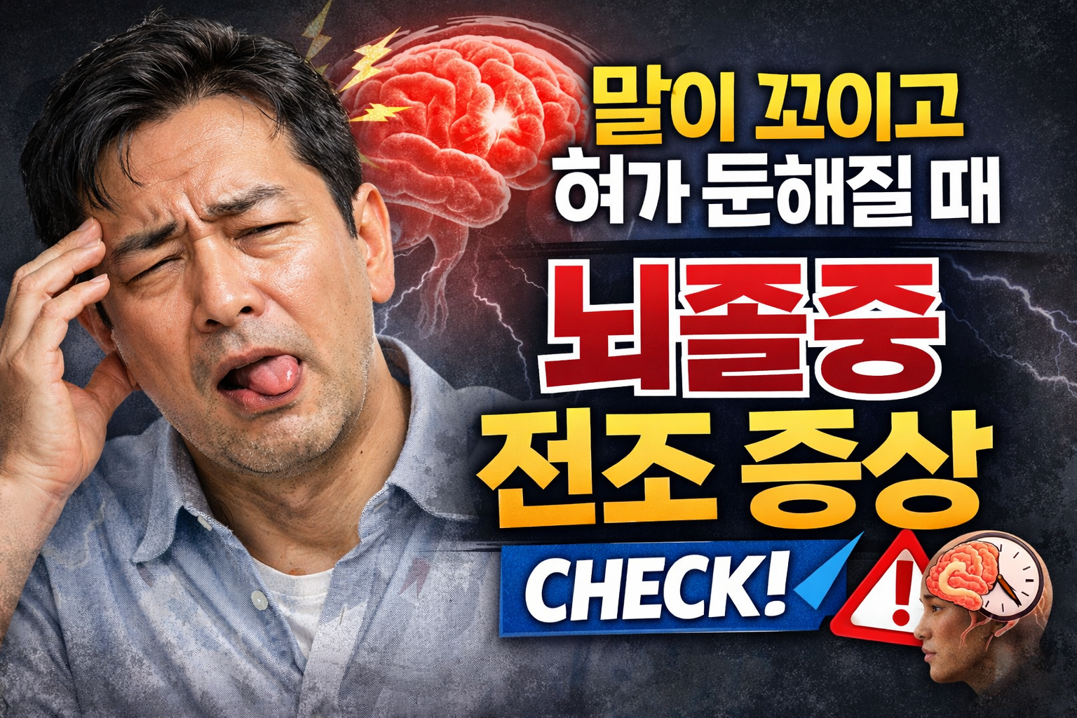 말이 꼬이고 혀가 둔해질 때