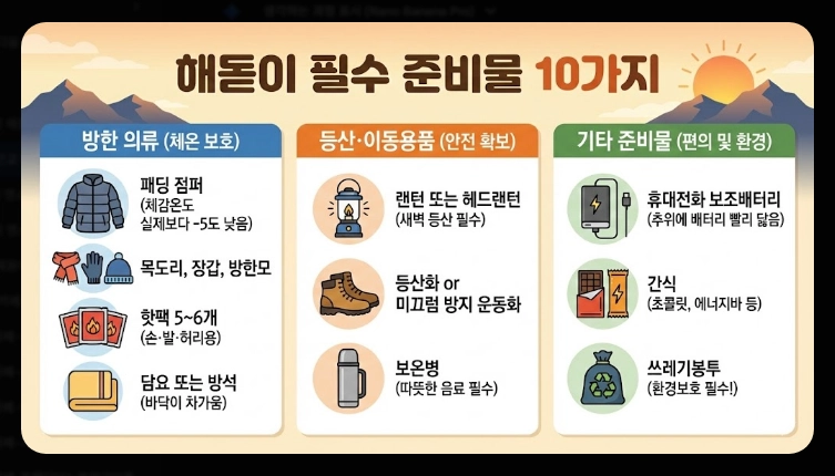 서울 근교 해돋이 명소 2026 완벽가이드, 동해 안 가도 명당은 가깝다