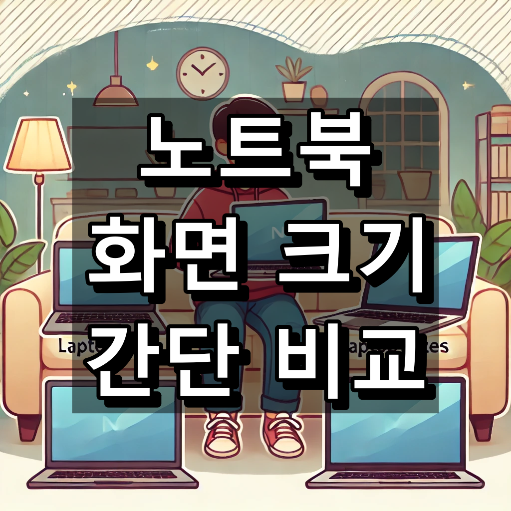 노트북 화면 크기 대표 이미지