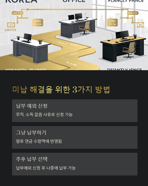 미납 해결을 위한 방법