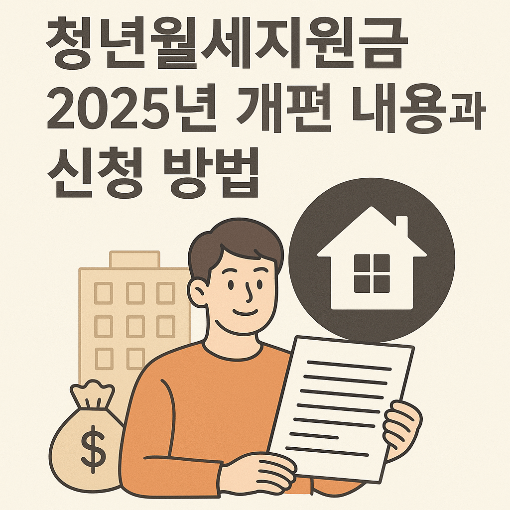 청년월세지원금 2025년 개편 내용과 신청 방법