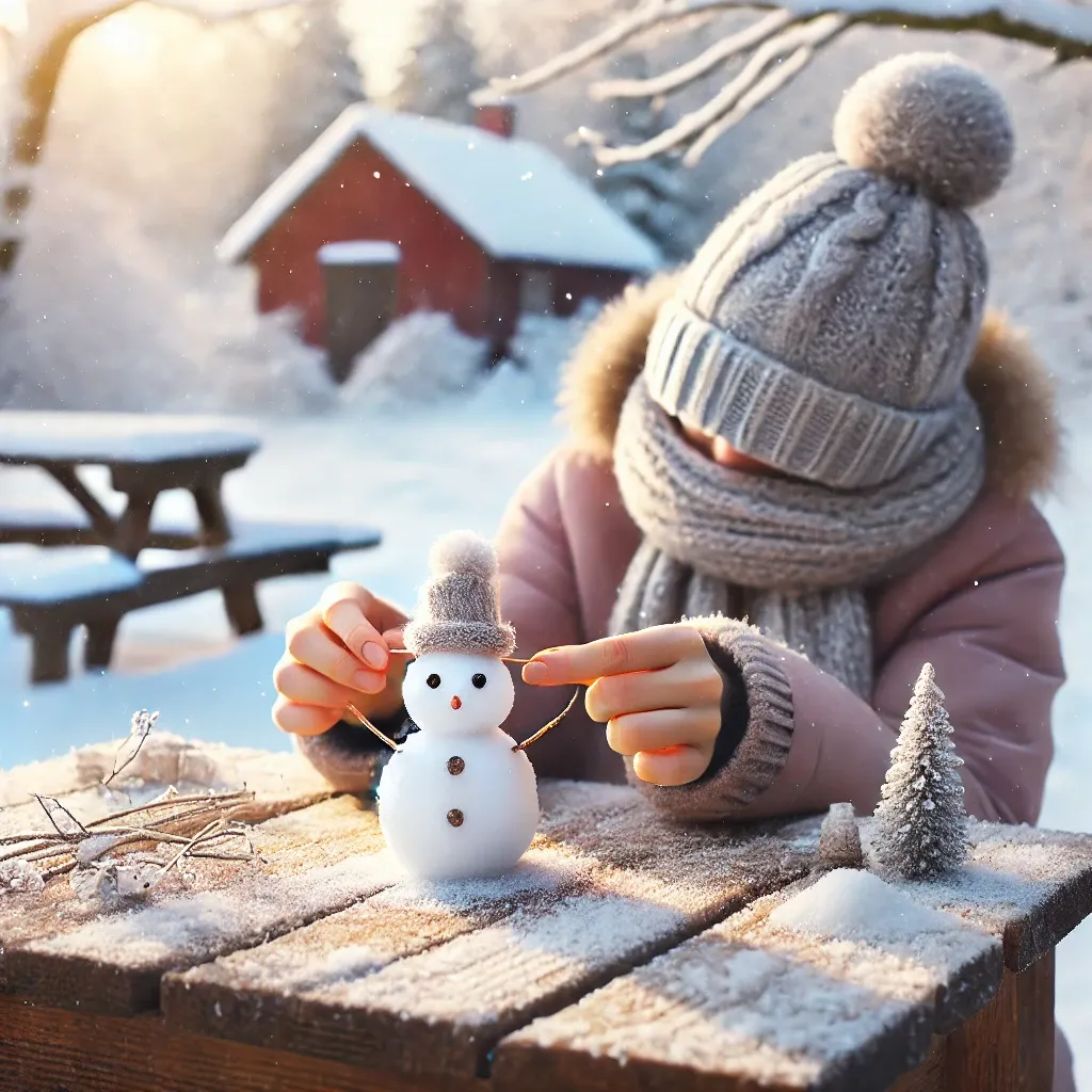 눈사람을 만들며 노래를 부르는 꿈