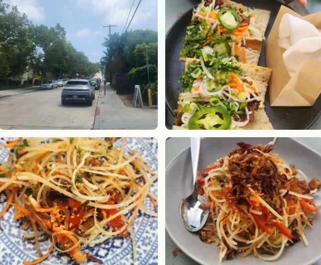 진저 그래스의 반미. 파파야 샐러드 이미지