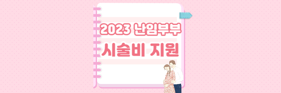 2023 난임부부 시술 지원