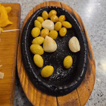 명문참치 은행, 마늘 구이