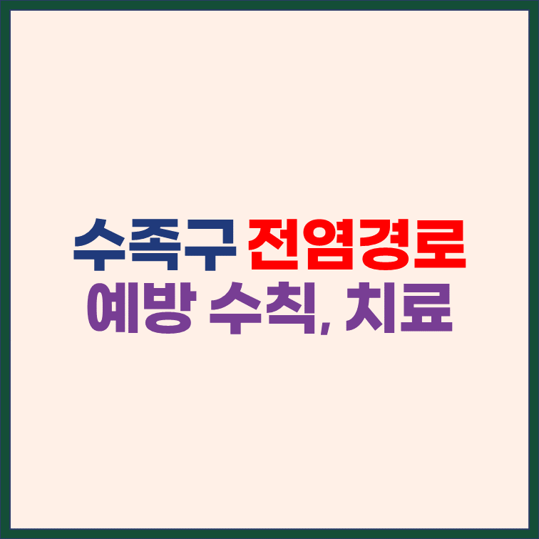 수족구-전염-전파-경로-예방-수칙-치료